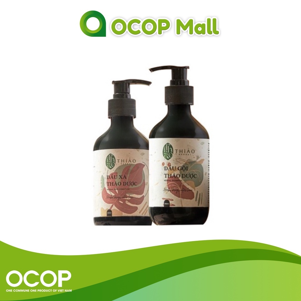 Dầu gội/xả thảo dược THiẢO Herbal (Chai 300/500ml) ngăn ngừa tóc rụng, phục hồi hư tổn, thảo mộc an toàn từ thiên nhiên.