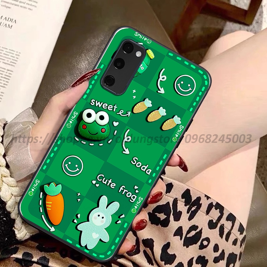 Ốp lưng Samsung S20 FE / M51 / M52 5G in hình 3D gấu cute cool ngầu giả nổi.