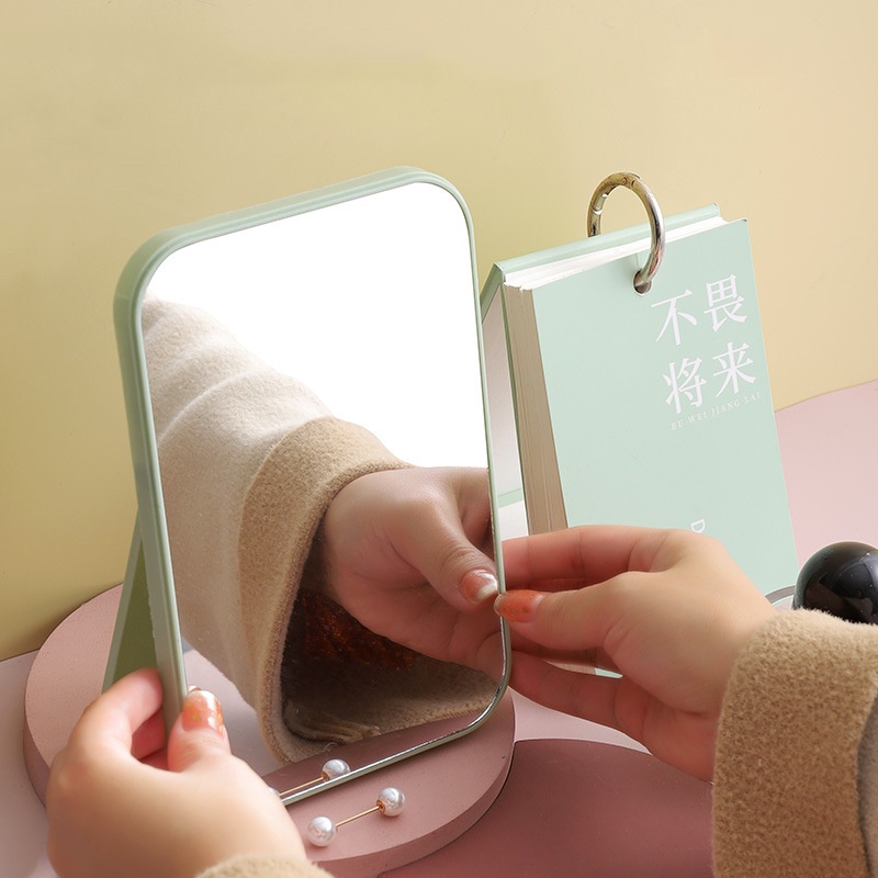 Gương Soi Để Bàn Trang Điểm Gấp Gọn Phong Cách Hàn Quốc