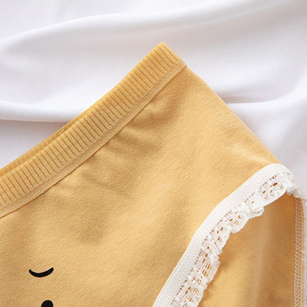 IVORY Quần Lót Cotton Phối Ren Dễ Thương Cho Nữ