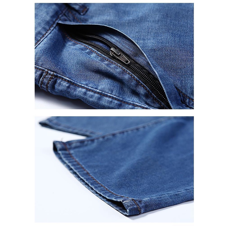 Quần Jean Dài Dáng Rộng Cỡ Lớn Siêu Mỏng Thời Trang Dành Cho Nam