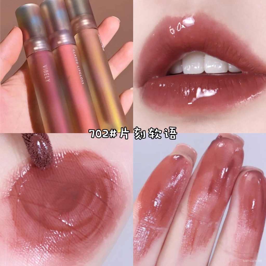[Hàng mới về] Son bóng VIBELY dưỡng ẩm chống nước lâu trôi thiết kế vỏ son độc đáo | BigBuy360 - bigbuy360.vn