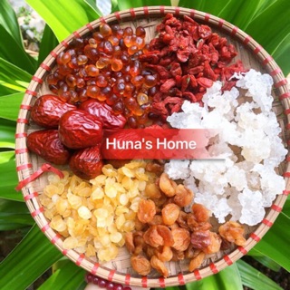 Set 10 bát canh dưỡng nhan nhựa đào tuyết yến tuyết liên tử