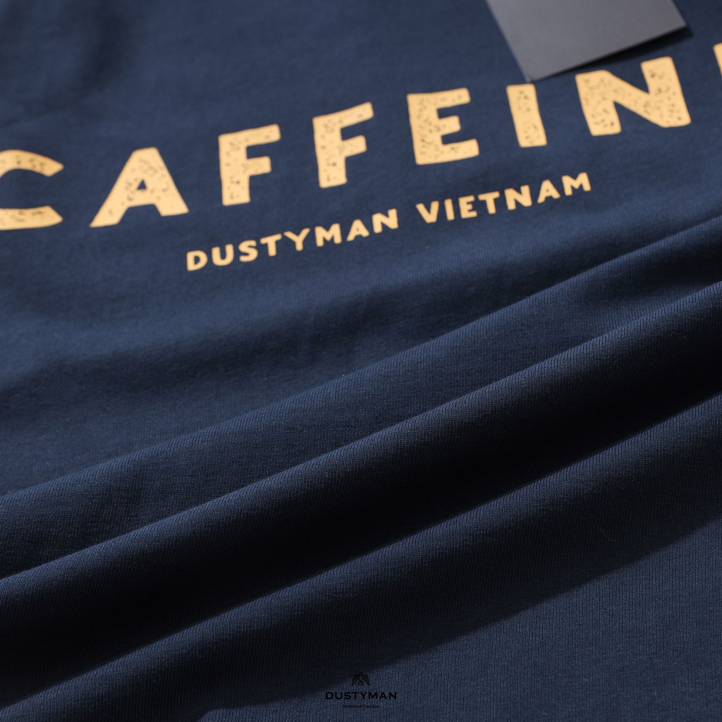 Áo Thun Nam In Hình Cổ Điển Caffeine DUSTYMAN - Vải 100% Cotton - Form Regular Fit