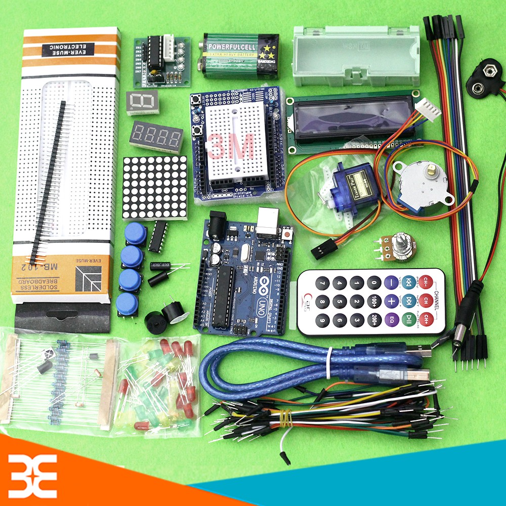 Combo Bộ Kit Học Tập Arduino Uno R3 V1 Cơ Bản