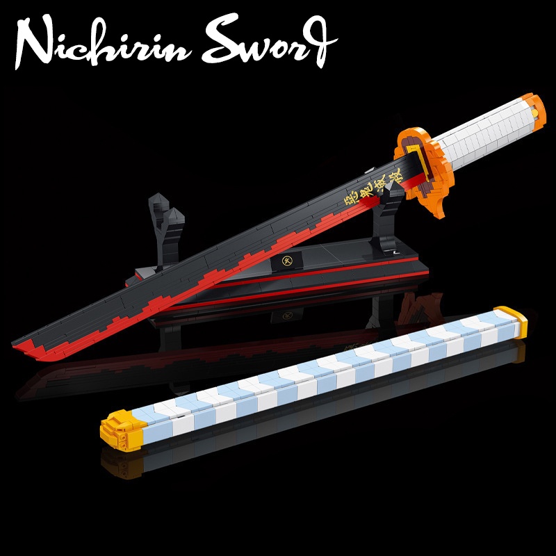 Đồ Chơi Lắp Ráp Kiểu LEGO Mô Hình Nichirin Sword Viêm Trụ Rengoku Kyoujurou Demon Slayer DK1503 Với 790 PCS