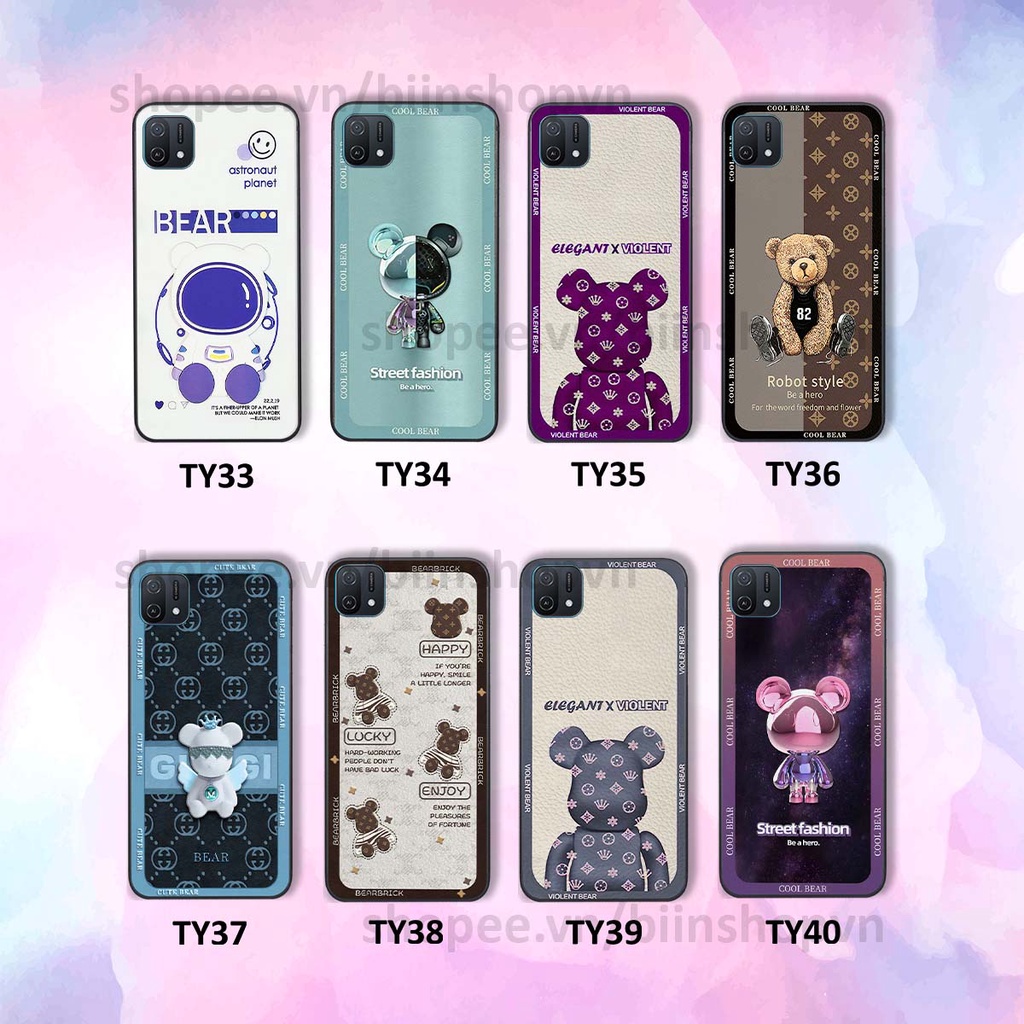 Ốp Oppo A16k hình gấu bear brick đẹp độc lạ, thời trang, cá tính