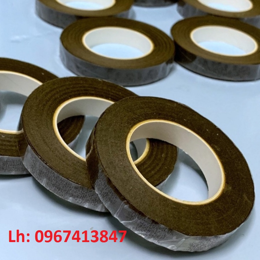 1 cuộn băng keo sáp, băng dính sáp, sáp quấn cành hoa voan,hoa giấy,hoa đá pha lê, làm đồ trang trí handmade