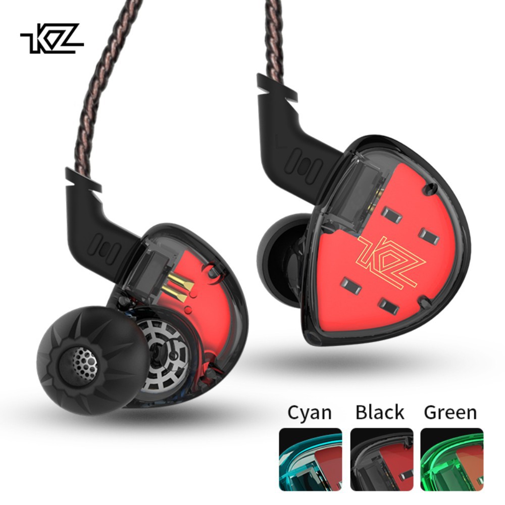 KZ ES4 Headset Ear Earphone Earbuds HiFi Bass Noise Cancelling Headphones