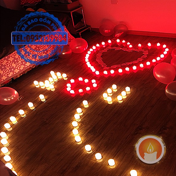 Hộp 24 nến điện tử tealight loại tốt