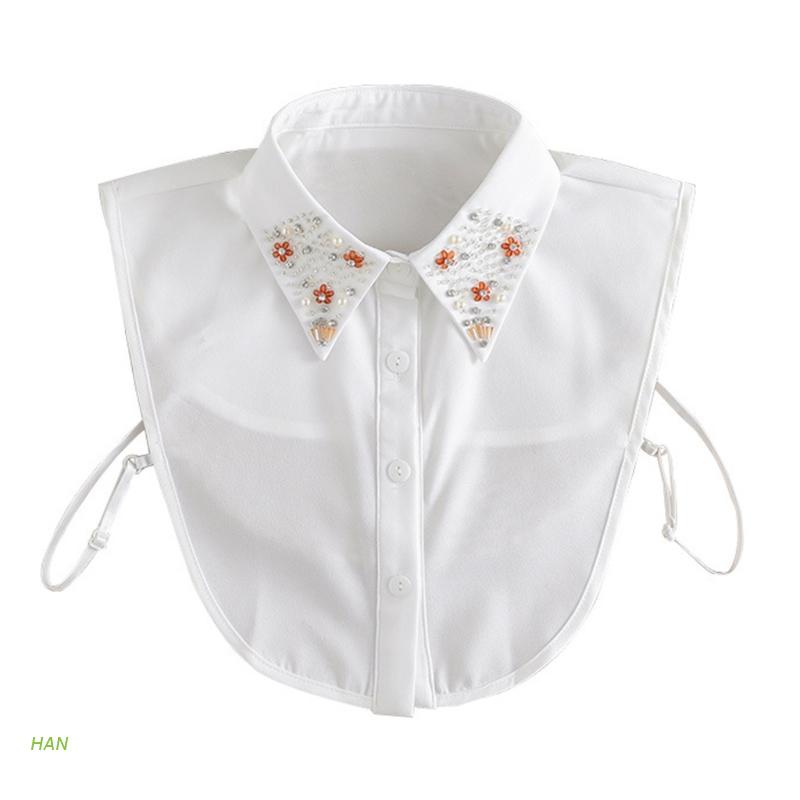 Cổ Áo Sơ Mi Giả Đính Đá Họa Tiết Hoa Xinh Xắn Thời Trang Cho Nữ | BigBuy360 - bigbuy360.vn