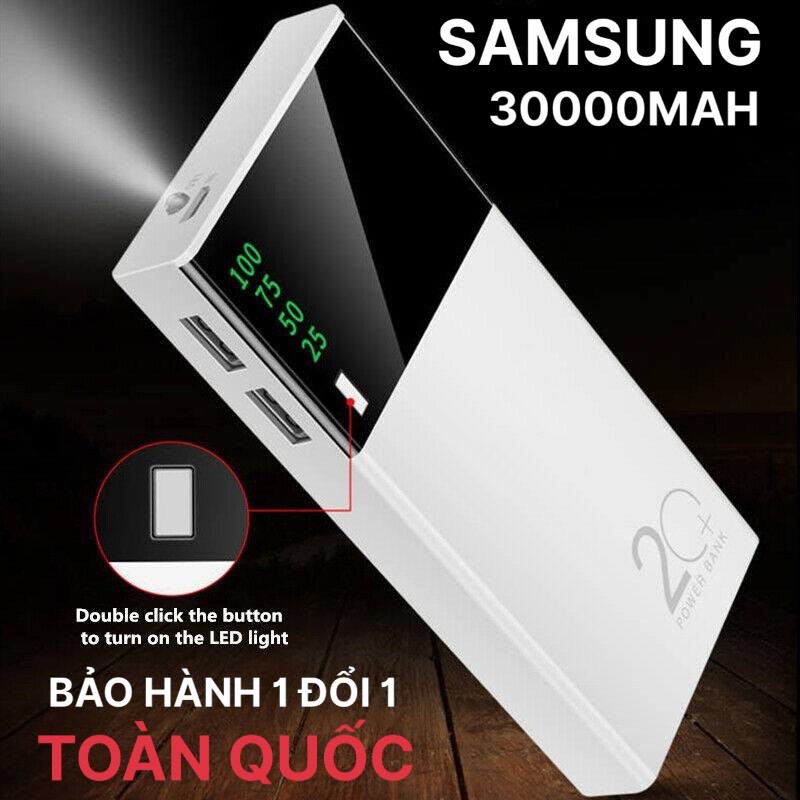 PIN SẠC DỰ PHÒNG SS30+ HIỂN THỊ DUNG LƯỢNG PIN - SẠC CỰC NHANH CHO TẤT CẢ CÁC LOẠI ĐIỆN THOẠI