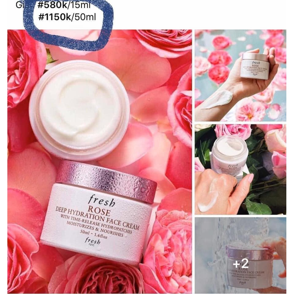 Kem Dưỡng Fresh Rose Deep Hydration Face Cream (Hộp 50ml)