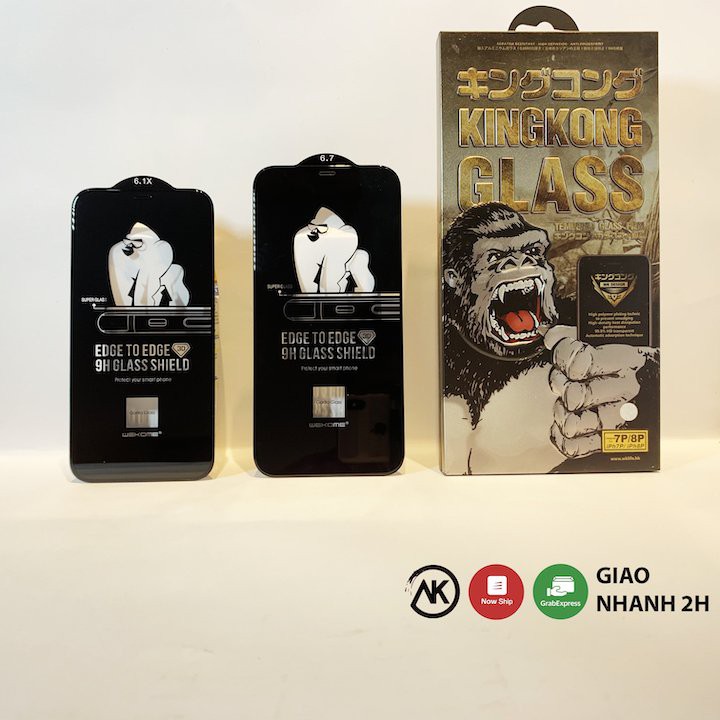 Kính Cường Lực Kingkong ⚡ Free Ship ⚡ Full Màn Hình - Chống va đập - Hạn chế Vân tay