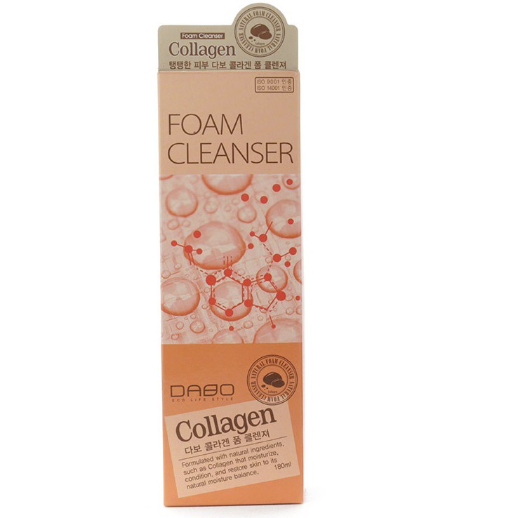 Sữa Rửa Mặt Collagen Dabo Foam Cleanser Hàn quốc xóa xạm nám da 180ml- HÀNG CHÍNH HÃNG