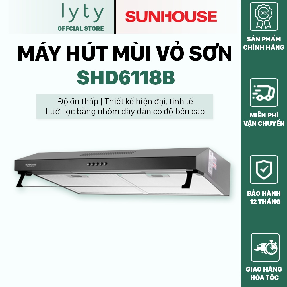 Máy hút mùi Sunhouse SHB6118I | SHB6118B -