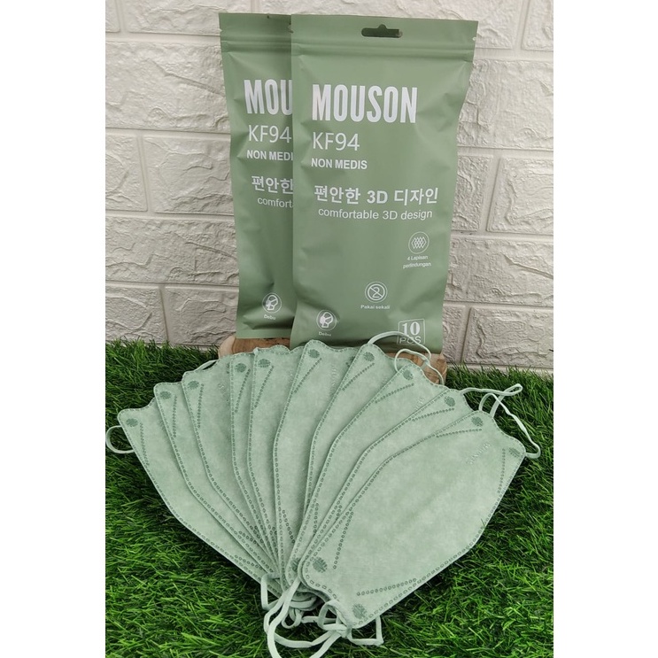 Mặt Nạ Kf94 Mouson Màu Xanh Lá Cây