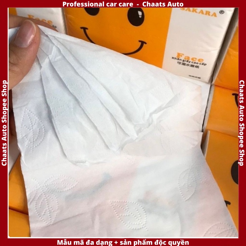 Giấy ăn loại 1   Freeship  Hàng chính hãng  1 Thùng 30 Gói - Giấy Ăn Cao Cấp SAKARA, Siêu Mịn, Siêu Dai, 4 Lớp