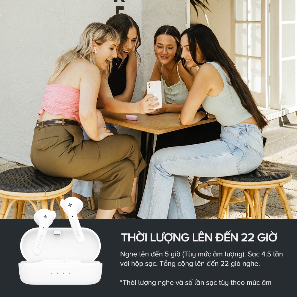 Tai Nghe TWS Defunc True Basic, Bluetooth 5.2, Cảm Ứng, Kháng Nước IPX4, Nghe Đến 22H - Chính Hãng BH 12 Tháng Dizigear