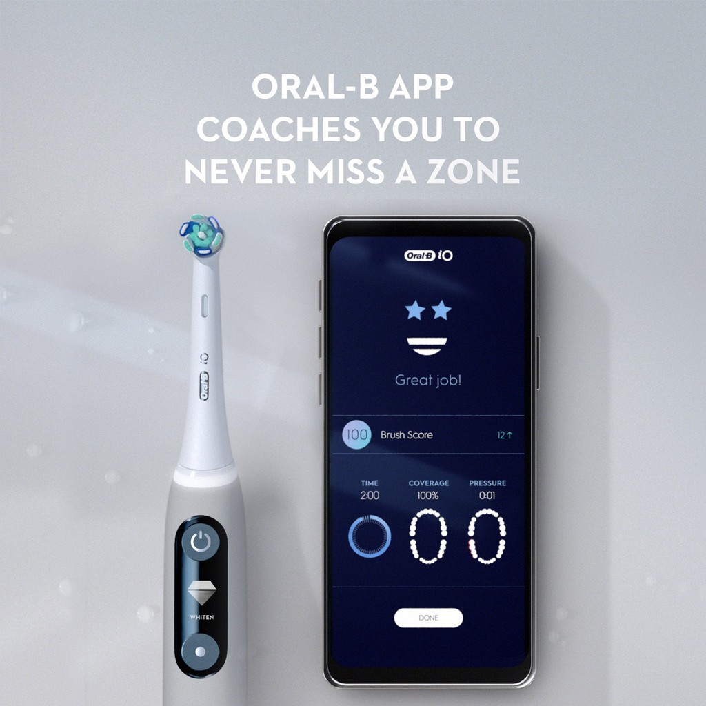 Bàn chải điện Oral-B iO Series 6 Rechargeable Toothbrush, Pink [Hàng Đức]