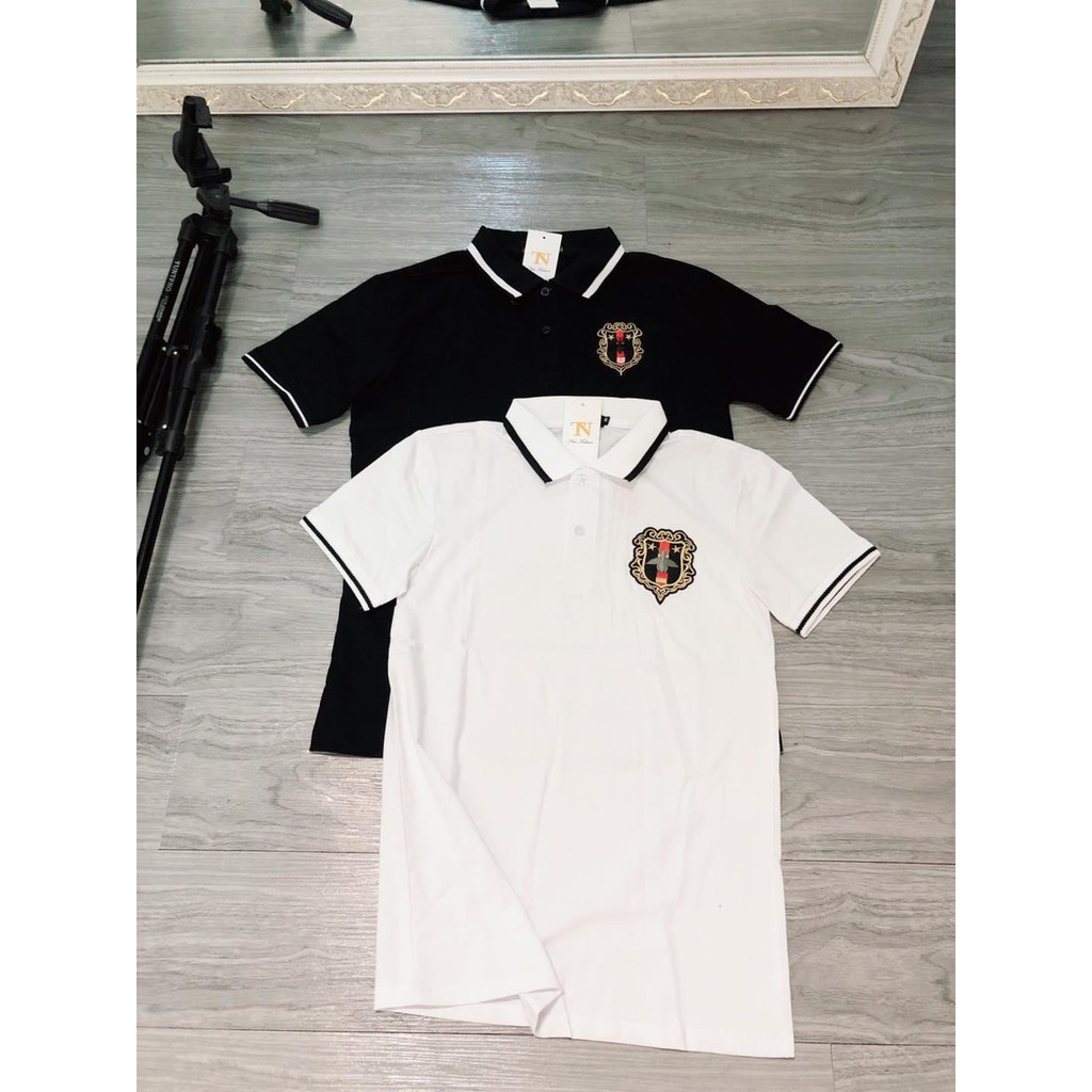 (ảnh +video) áo thun nam cổ bẻ thêu logo chuẩn đẹp thời trang vải tốt chuẩn trẻ trung | BigBuy360 - bigbuy360.vn