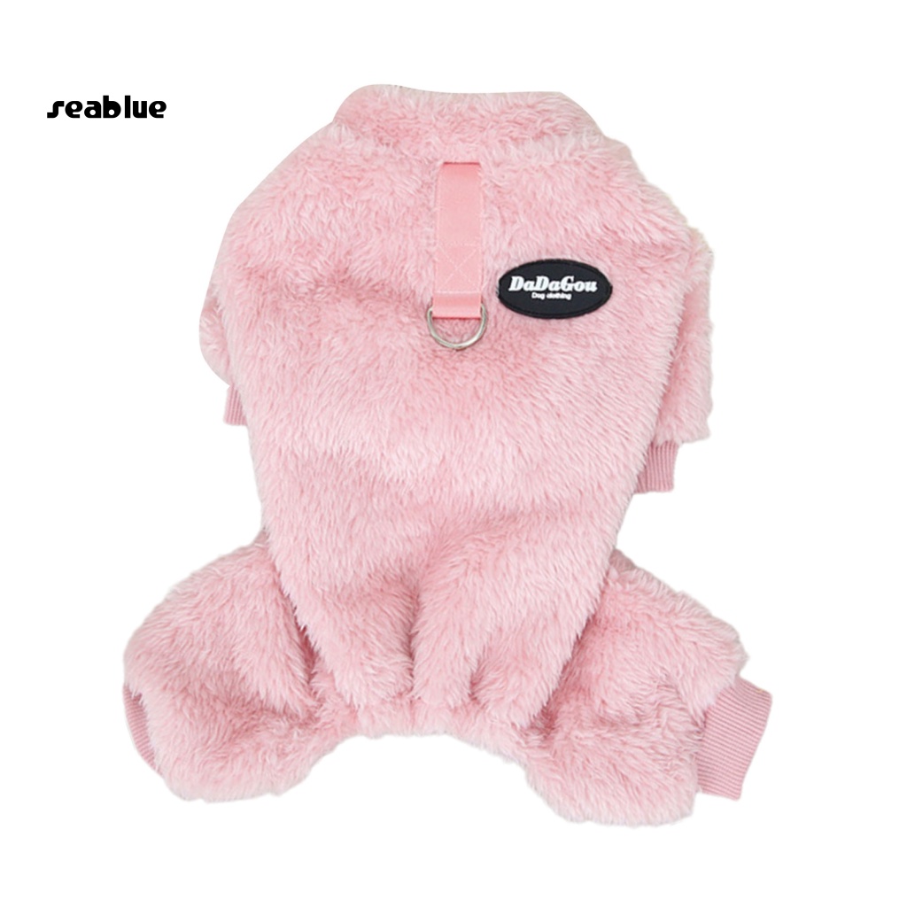 Áo Khoác Lông Xù Màu Trơn Ấm Áp Thời Trang Mùa Thu Cho Cún Cưng