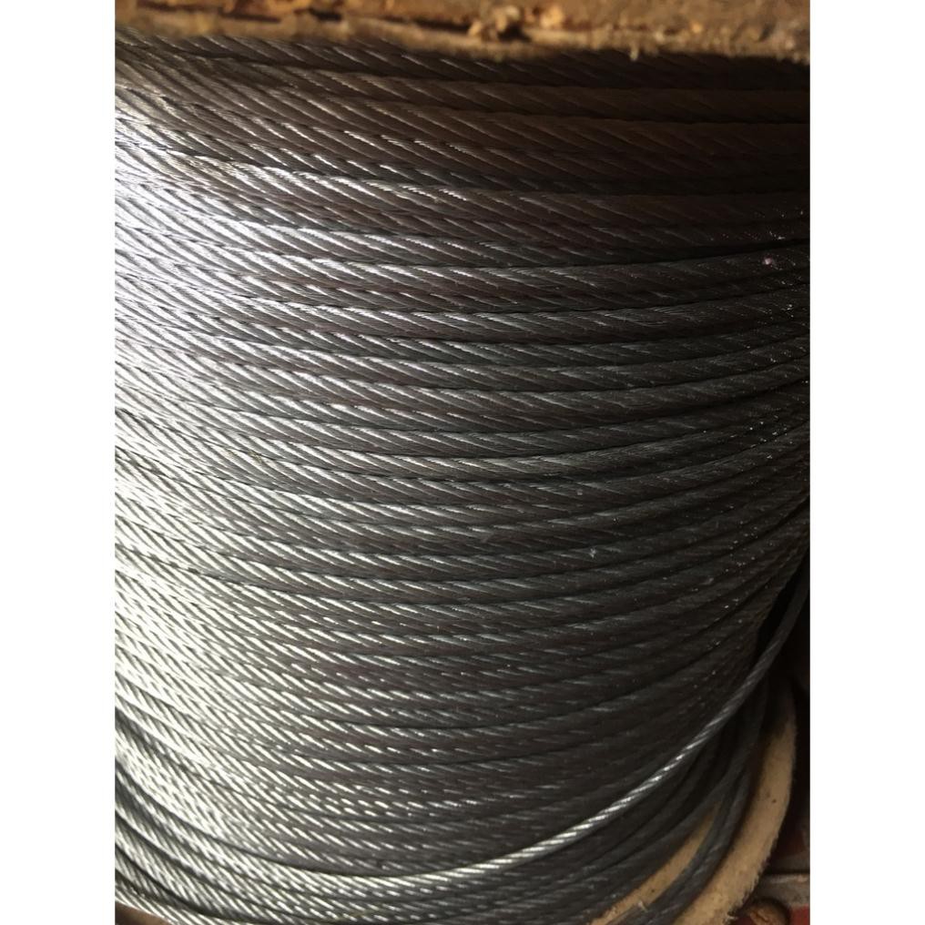 Dây cáp mạ phi 5x 250m tặng 20 khóa cáp,10 tăng đơ, dây cáp mạ kẽm, cáp thép mạ kẽm