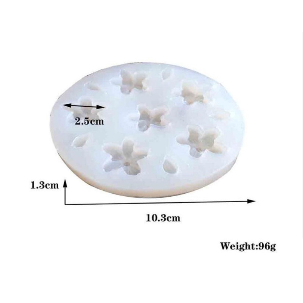 Khuôn Silicone Hình Bông Hoa Nhỏ Làm Trang Sức Thủ Công