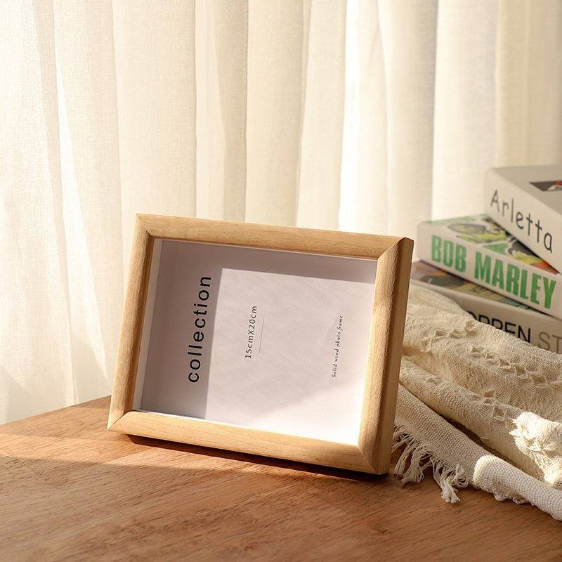  Solid Wood Texture Simple Specimen Small Photo Frame Decoration Plus Wash Photo Frame Picture Frame Printing Album Frame Photo Frame Pho Photo frame hanging on Wall Photo Frame cartoon creative photo frame European style family decoration in Taipei