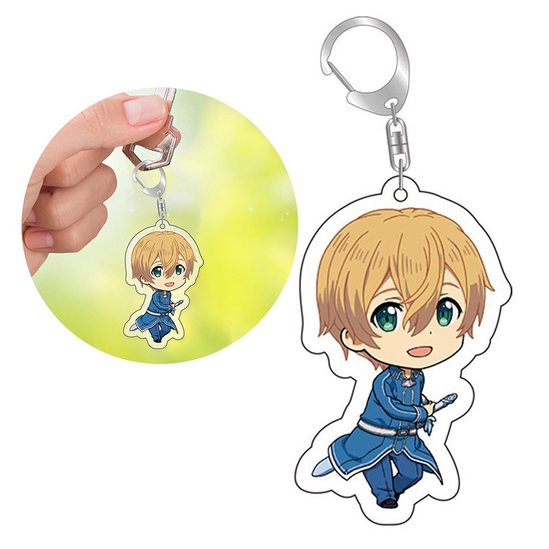 Móc Khóa Nhựa Acrylic Họa Tiết Hoạt Hình Sword Art Online