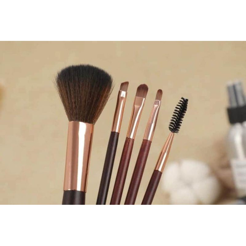 BỘ CỌ 5 CÂY CÁN GỖ KELI MAKEUP BRUSH SET