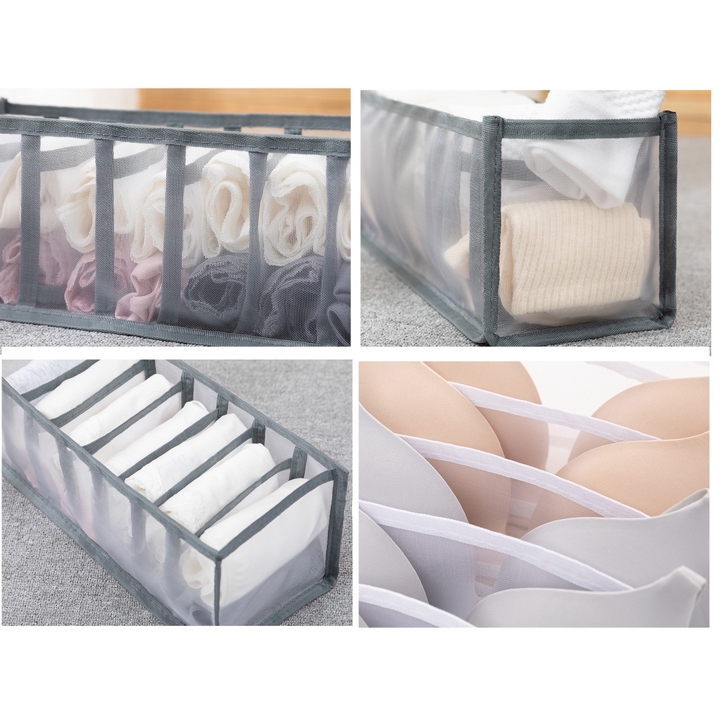 Khay Vải Đựng Đồ Lót/Quần áo Chia Ngăn Tiện Lợi