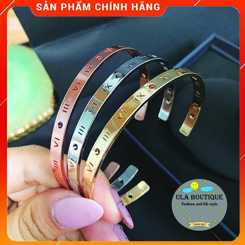 Vòng tay cuff DW Ver1 bản số La Mã ULA SHOP cho cặp đôi cá tính