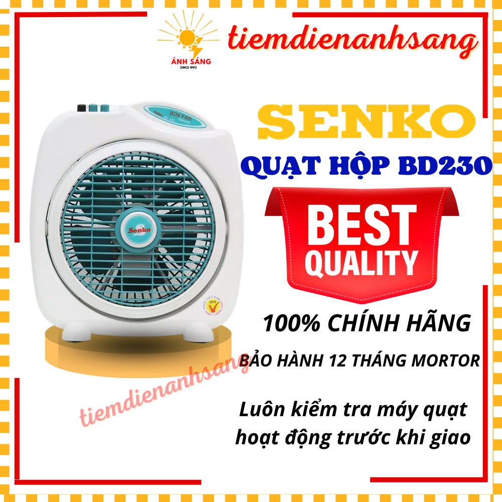 Quạt hộp bàn đảo BD230 SENKO 2 TẤC chính hãng - bảo hành 12 tháng theo tem công ty