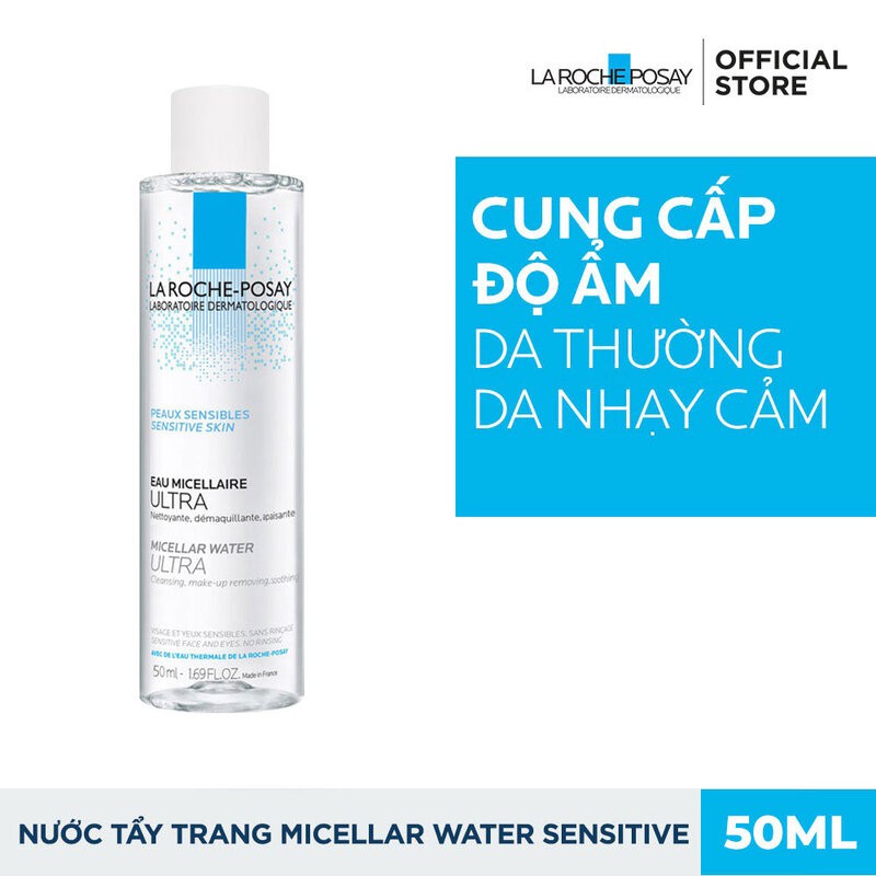 Bộ Đôi La Roche-Posay Giảm Mụn Trong 12H &amp; Làm Sạch Da Effaclar Duo Plus 40ml + Micellar Water Ultra Sensitive Skin 50ml