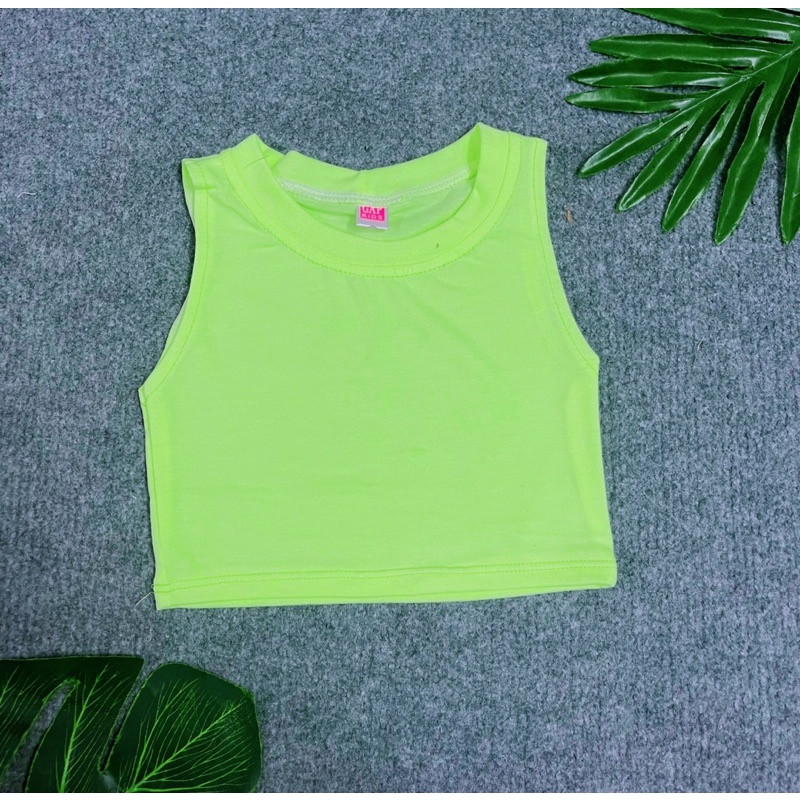 Áo Lẻ Roptop Màu cho Bé Gái Chất Thun Cotton Mềm Mại