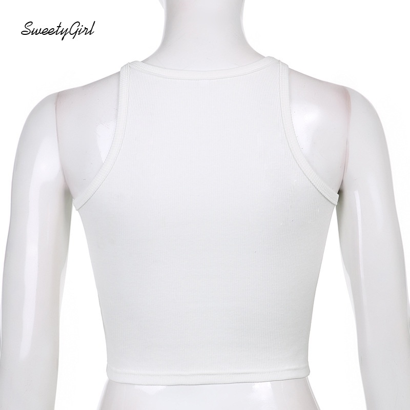 Áo thể thao không tay cổ tròn dáng ôm sành điệu cho nữ