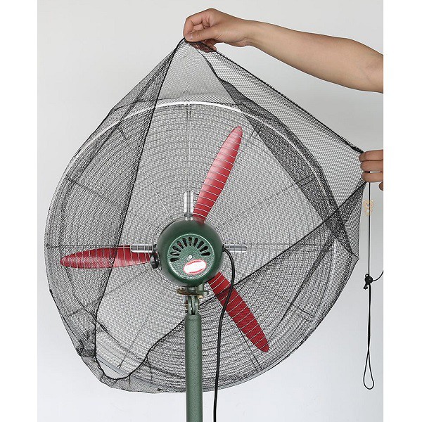 Lưới bọc quạt LOẠI TO có dây rút bọc được quạt công nghiệp, lưới bọc quạt cao cấp vừa cho quạt đường kính 50cm