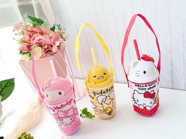 Túi treo bình, ly nước Hello Kitty