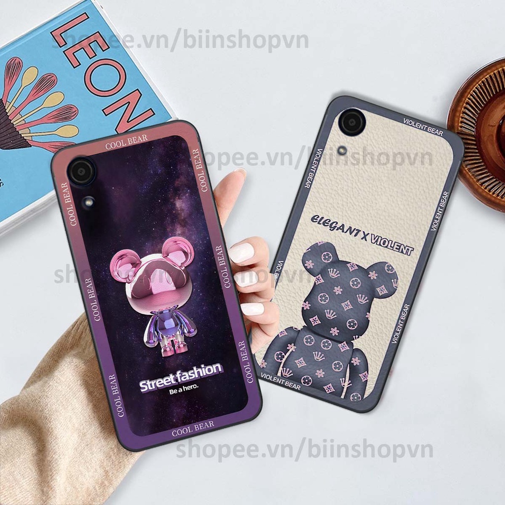 Ốp Samsung A03 Core hình gấu bear brick đẹp độc lạ, thời trang, cá tính