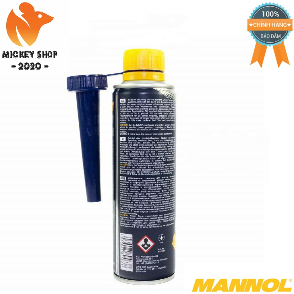 [Pro] Súc Rửa Béc Phun Xăng MANNOL 9981 – 300ML Injector Cleaner, Hàng Đức Chính Hãng – Mickey2020shop