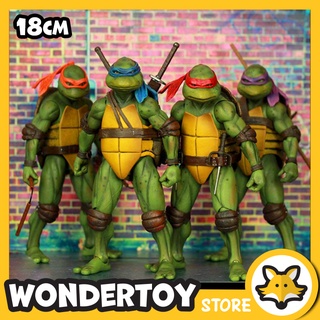 Mô hình NECA Ninja Rùa Teenage Mutant Ninja Turtles TMNT 1990 1/12 Action Figure 18cm
