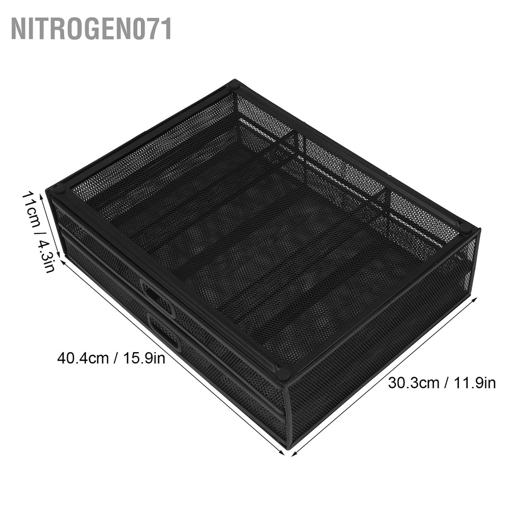Nitrogen071 Màn hình đứng Riser có ngăn kéo Không gian lưu trữ lớn Tấm cao su chống trượt lưới kim loại cho hộ gia đình văn phòng