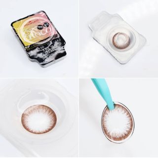 Lens Hàn nâu choco 1 ngày Ann có độ