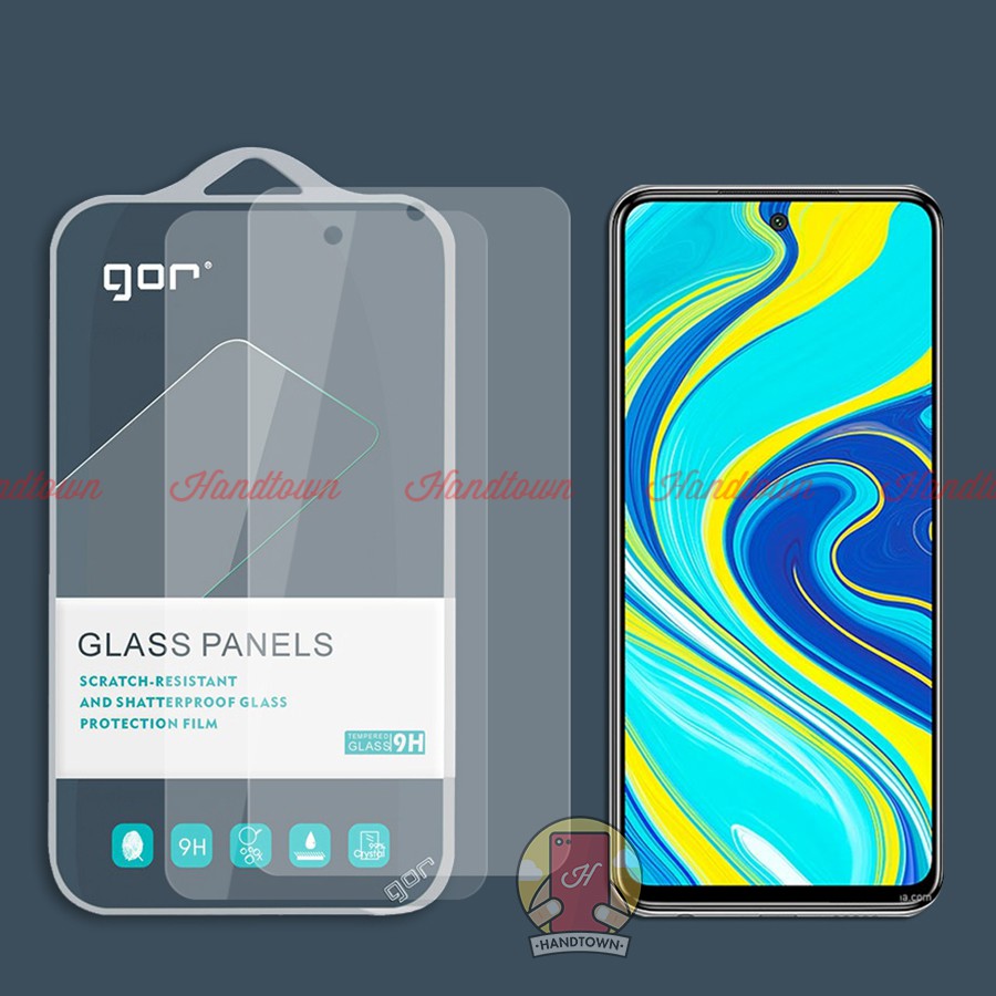 Bộ 2 Miếng Kính Cường Lực Trong Suốt Không Full Màn Xiaomi Redmi Note 9S / Note 9 Pro / Note 9 Pro Max Chính Hãng Gor