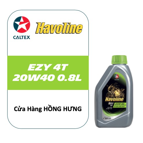 Dầu nhớt xe số Caltex Havoline EZY 4T SAE 20W40 800ml