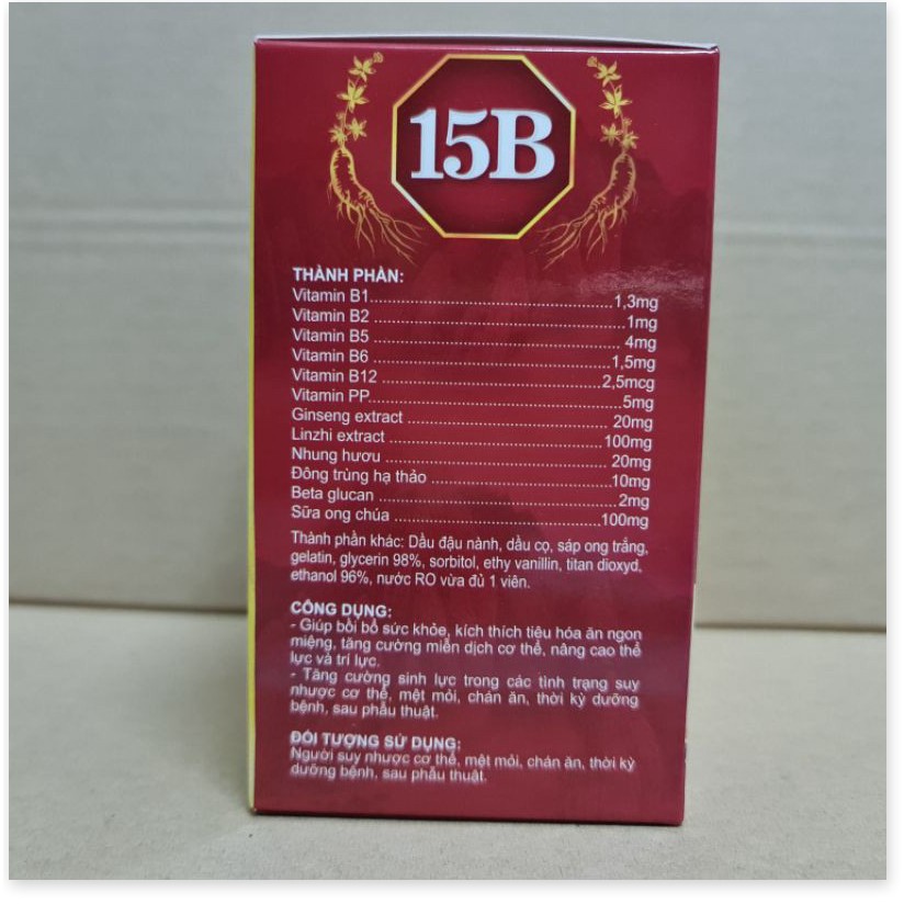 Viên uống bổ sung Vitamin 15B ginseng 100 viên
