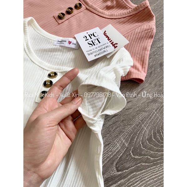 (XẢ LỖ) Bộ cộc hè thun lạnh quần ống xuông xuất dư xịn