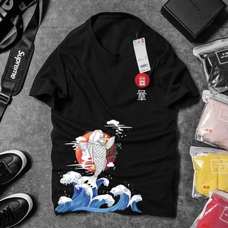 ÁO THUN NAM NỮ UNISEX IN HÌNH CÁ CHÉP ĐẸP - A009