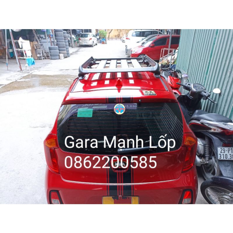 Giá nóc xe Kia Morning ⚡ CHÁY HÀNG ⚡ Baga mui ô tô chất liệu hợp kim nhôm nhẹ bền, thiết kế thể thao